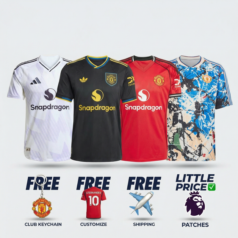 COMBO Manchester United 25/26 - Home, Away, Third and Special