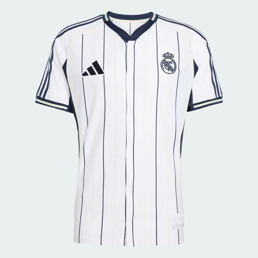 Real Madrid Home Jersey 2025/26 - Version Baseball US Pack