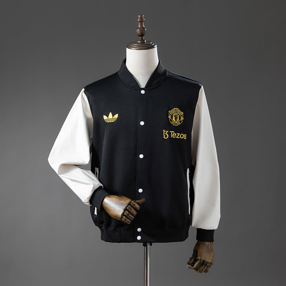 Manchester United 25/26 Jacket - Black & White