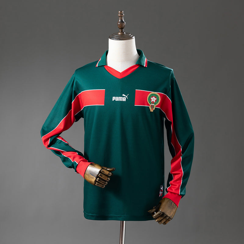 Morocco Home 1998 Long Sleeve - Retro Version
