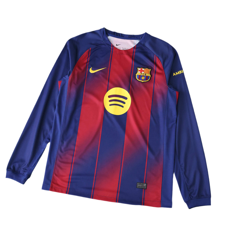 Barcelona Home 25/26 Long Sleeve - Fan Version