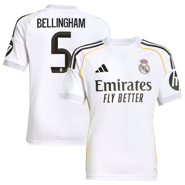 Real Madrid Home Jersey 2025/26 - Bellingham #5