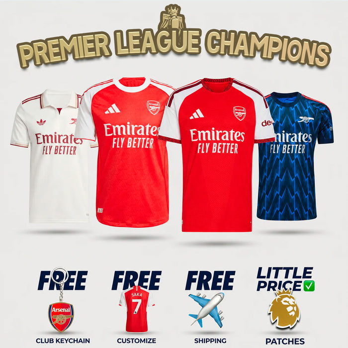 🏆 Winner COMBO Arsenal - New Home 2026/27 and Home, Away Third 2025/26