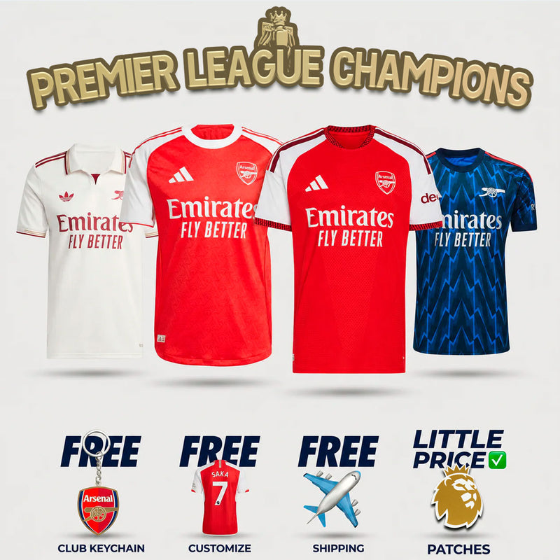 🏆 Winner COMBO Arsenal - New Home 2026/27 and Home, Away Third 2025/26