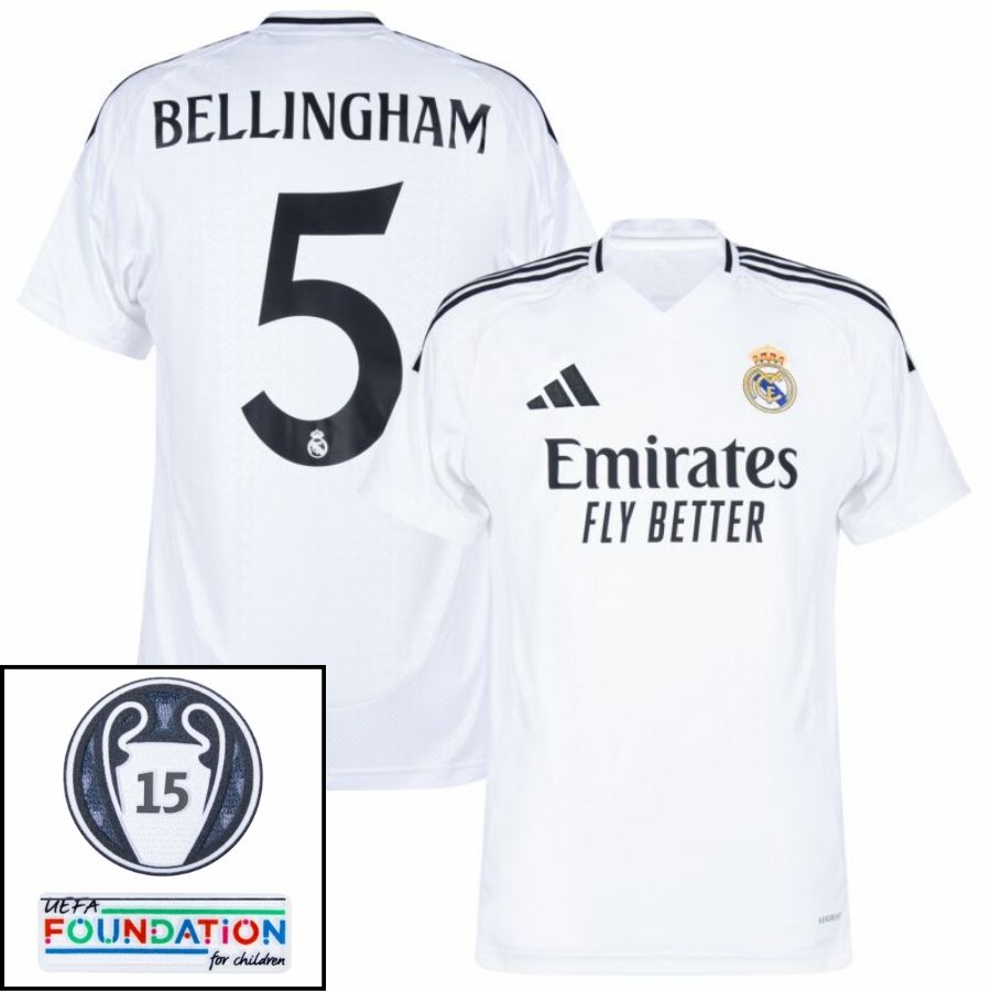 Real Madrid Bellingham 5 Home Fan Jersey 2024/25