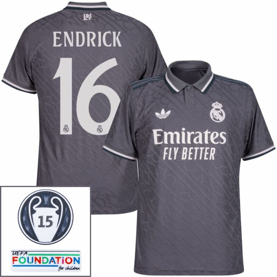 Real Madrid Endrick 16 Third Fan Jersey 2024/25