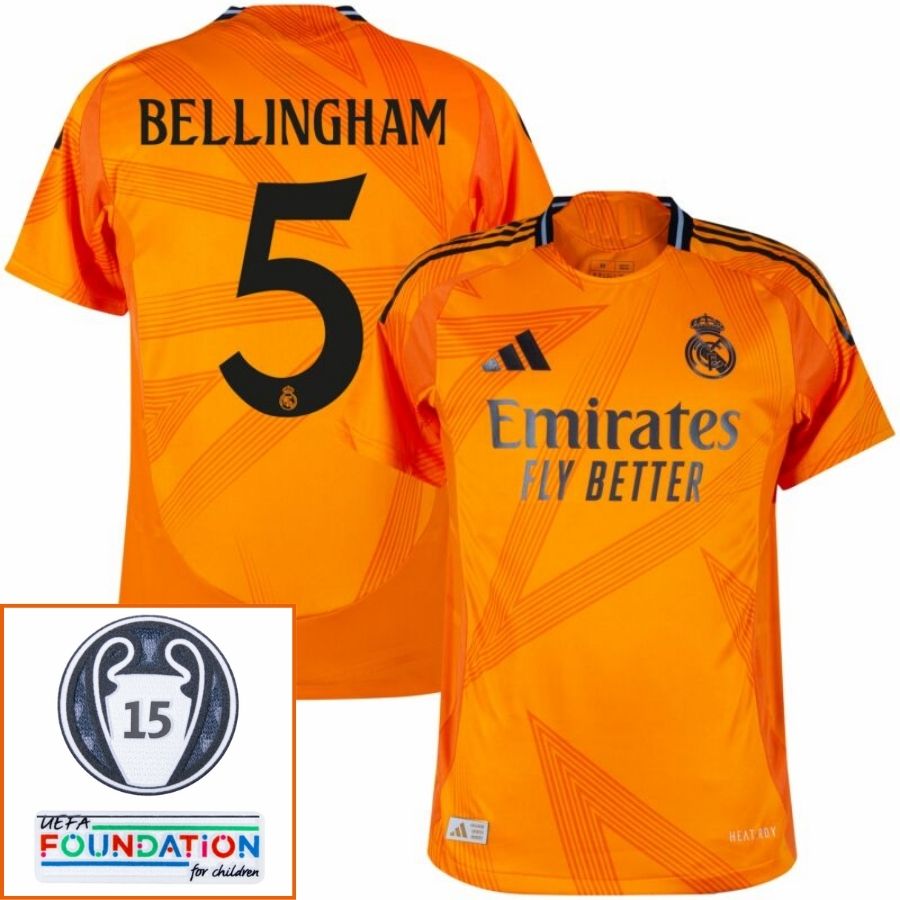 Real Madrid Bellingham 5 Away Fan Jersey 2024/25