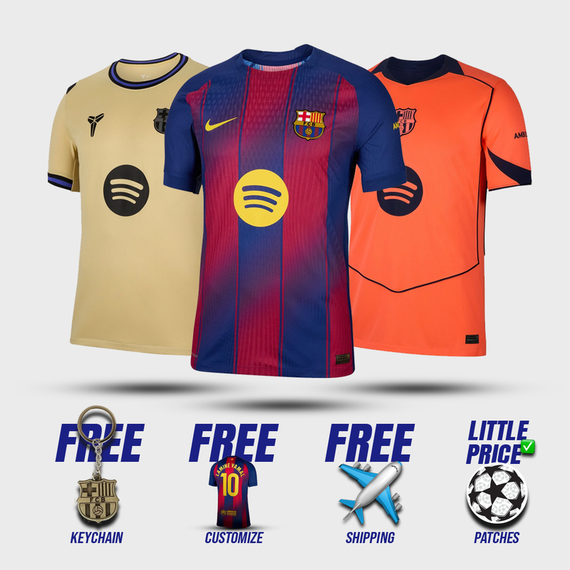 COMBO Barcelona Home, Away and Third 2025/26