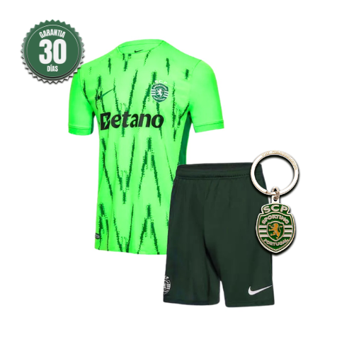 Conjunto Infantil Sporting Verve 2024/25 - ÚLTIMAS UNIDADES! 🔥💚