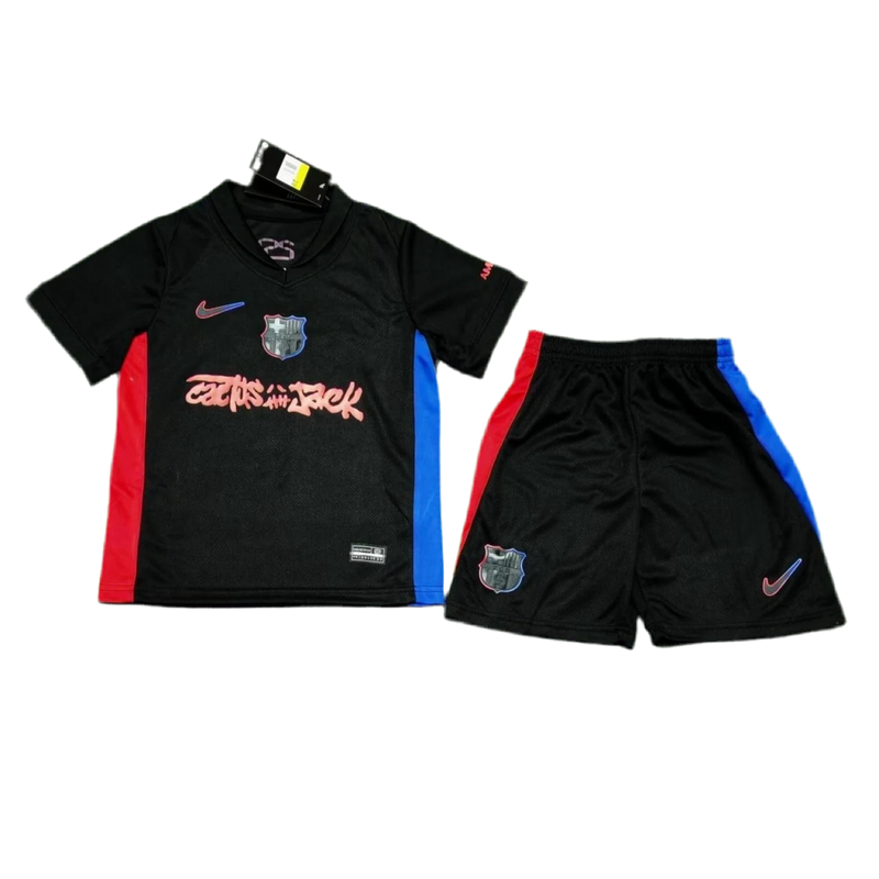 Kids Barcelona X travis Scott Kit 2024/2025