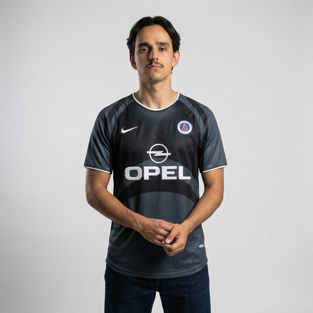 Paris Saint-Germain (PSG) 2001 Black Jersey - Retro Version