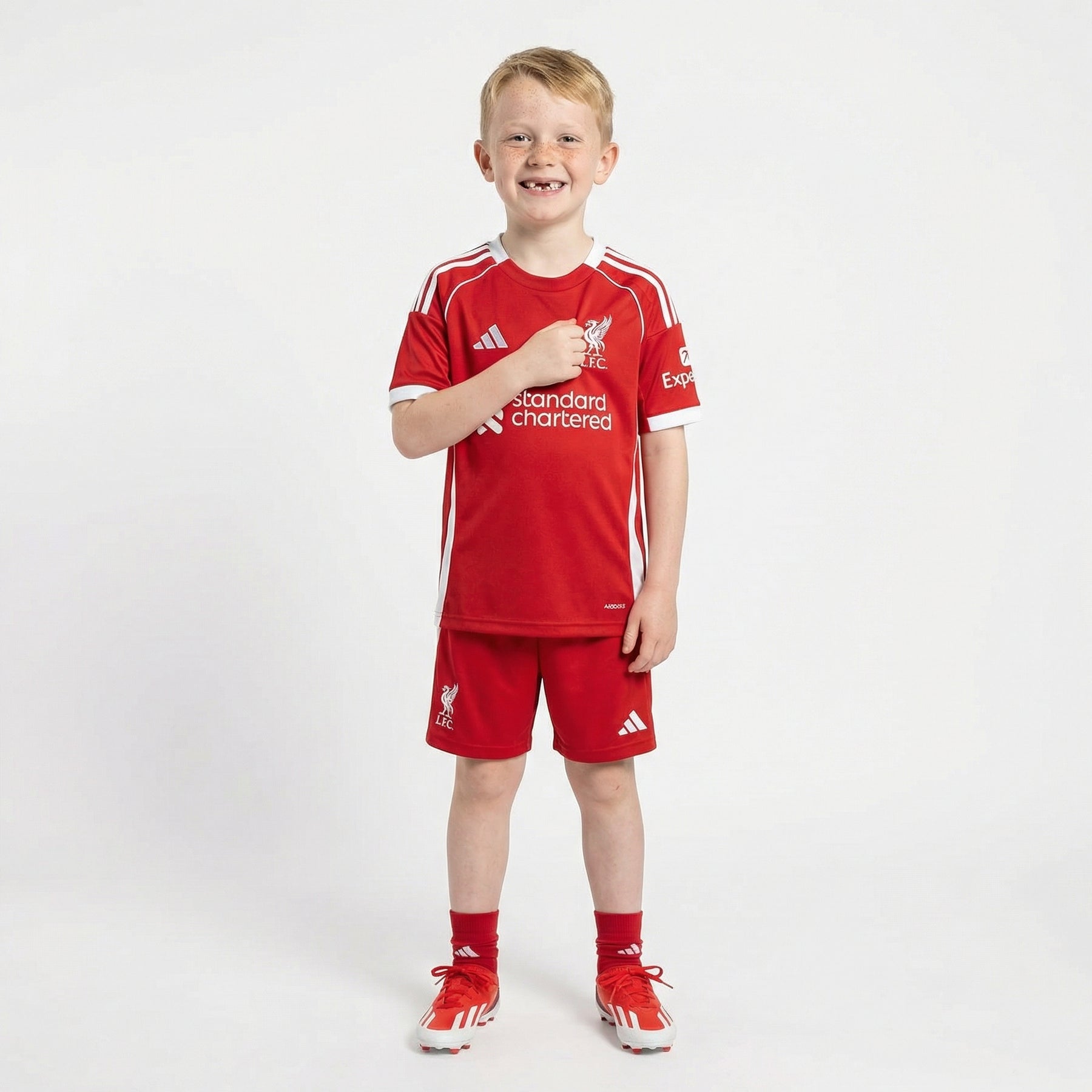 Liverpool Home 2025/26 Kids Kit