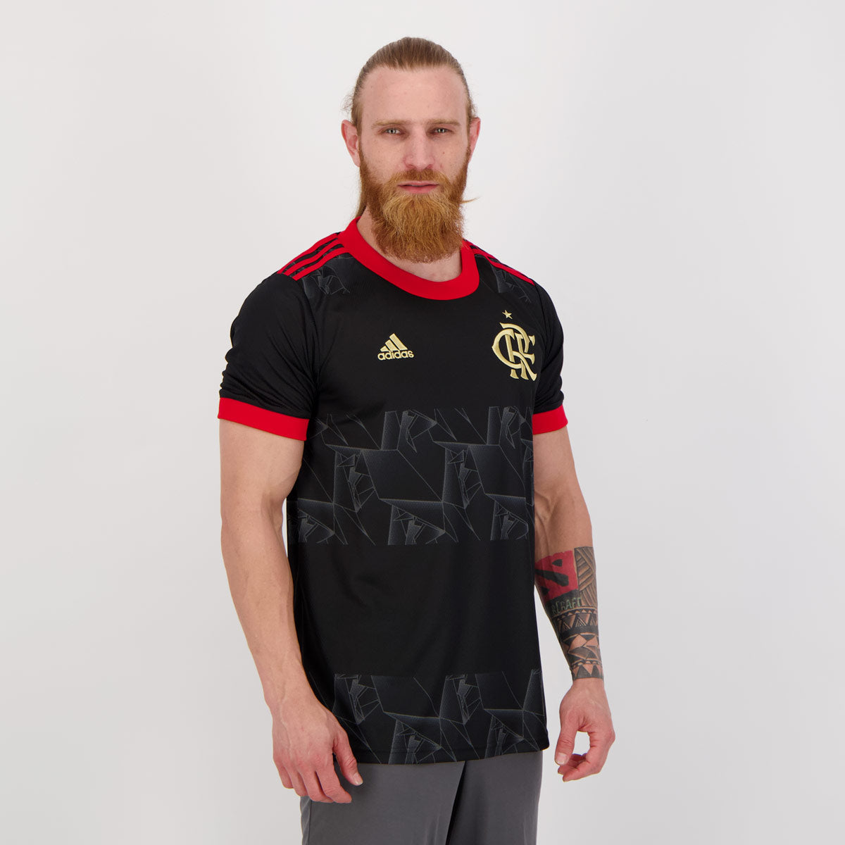 Flamengo 2021 Graphic Metallic Black - Retro Version