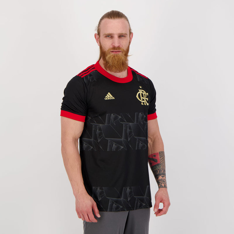 Flamengo 2021 Graphic Metallic Black - Retro Version