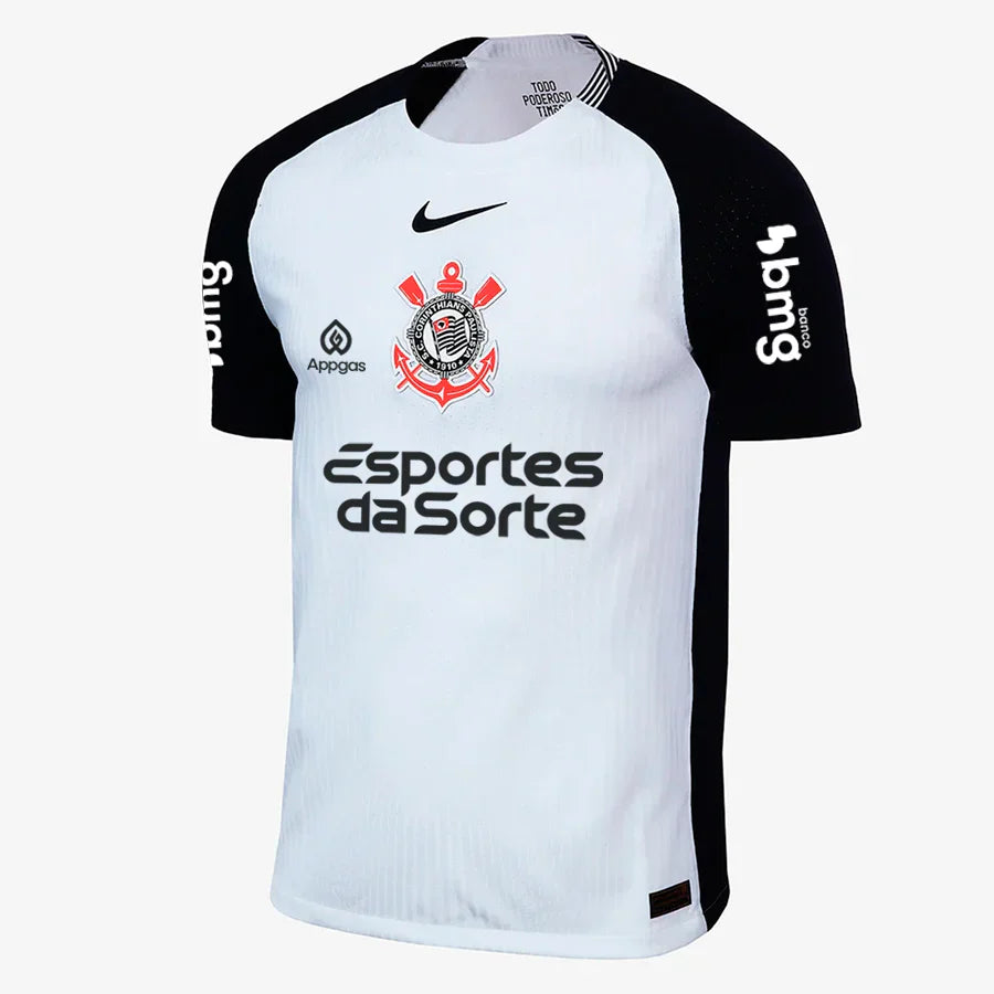 Corinthians Home 2025/26 I Jogador Com Patrocínios