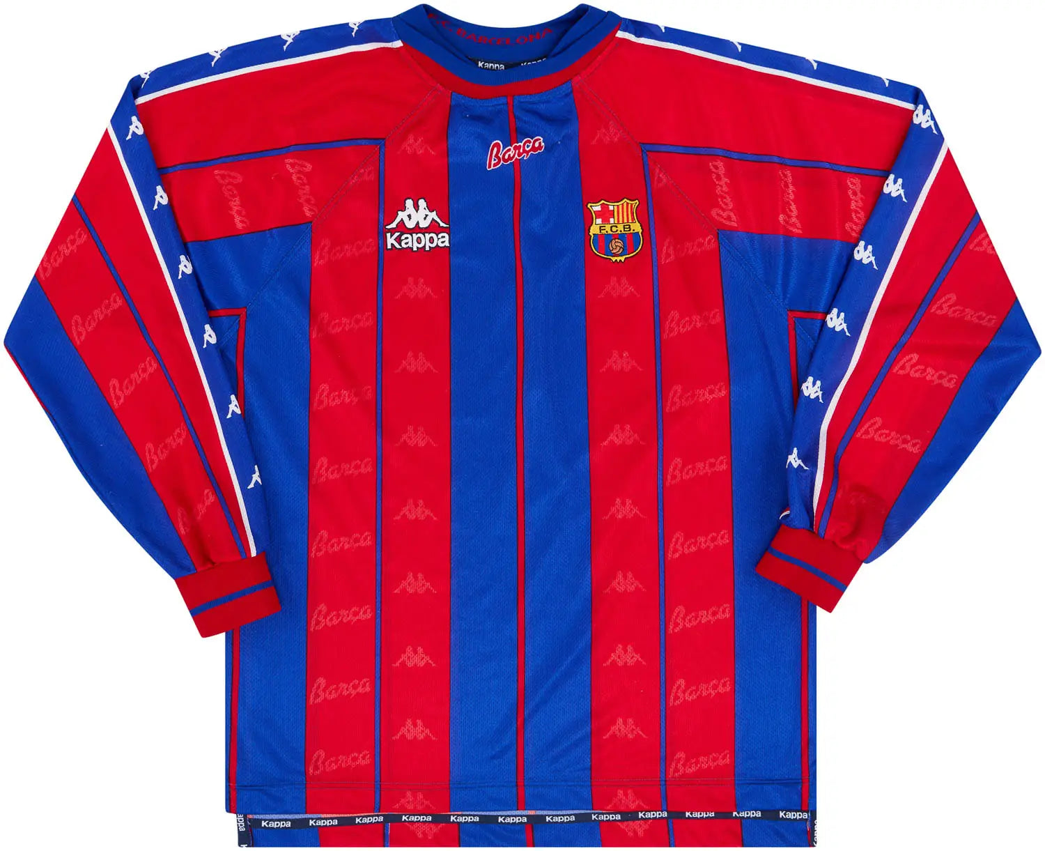 Barcelona Home 97/98 Long Sleeve - Retro Version