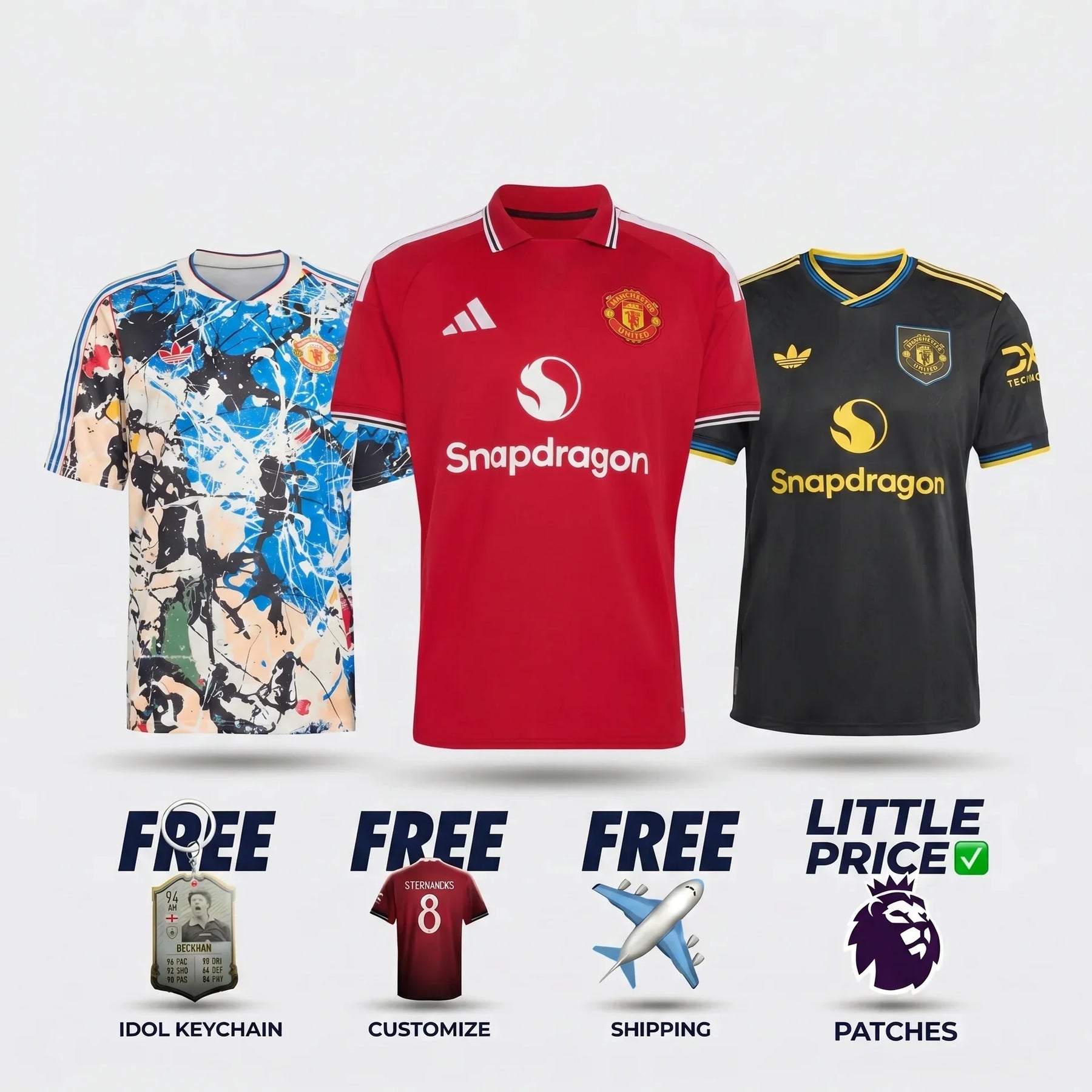 COMBO Manchester United Home 26/27 Away and Special 25/26 - 26/27