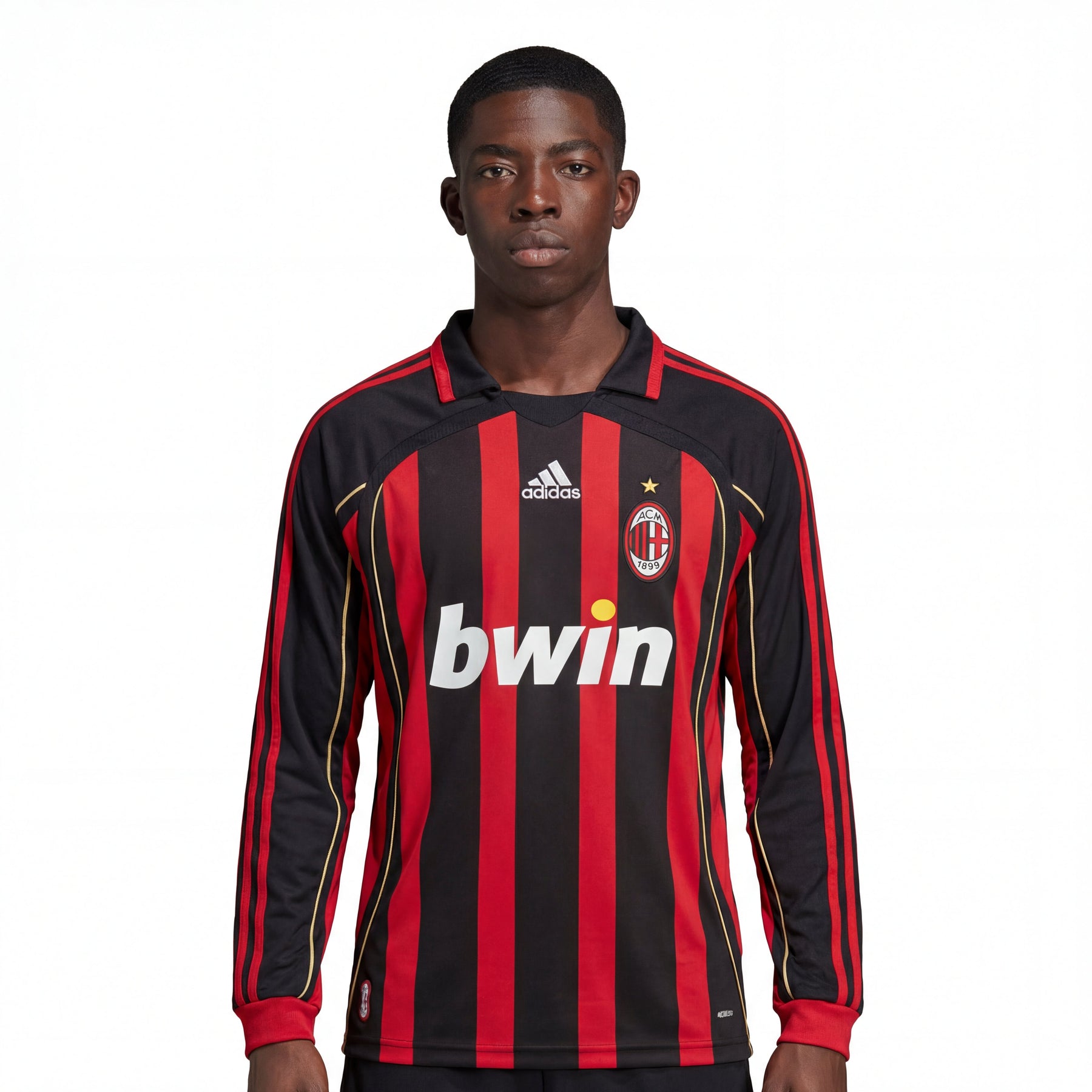 Jersey Milan Long Sleeve Home Retro 2006/07
